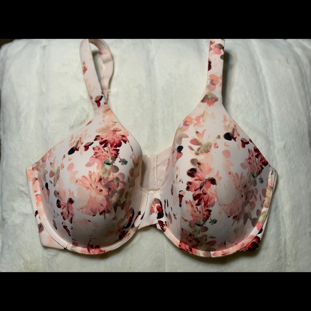 Floral Pink Bra